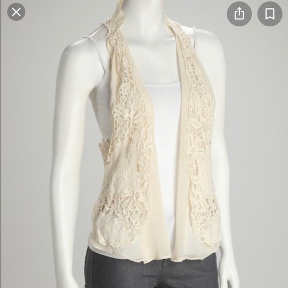 Boho lace/crochet vest - Picture 1 of 5